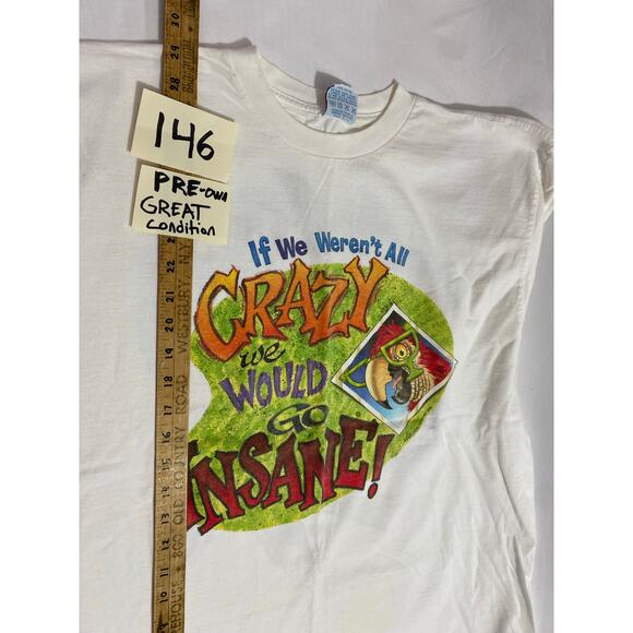 Caribbean Soul XL White Vintage 1998 Parrot Graphic Tee Made in USA - Picture 4 of 12